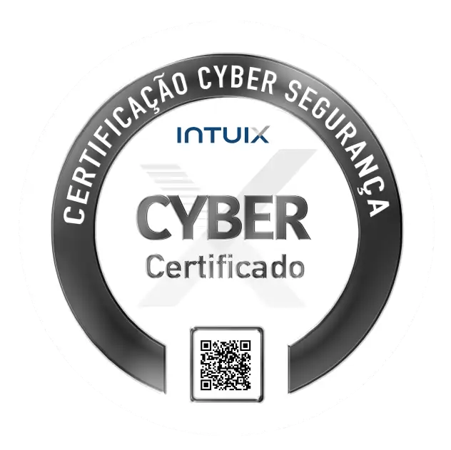 Selo INTUIX que representa o certificado CYBER para a Humana´s