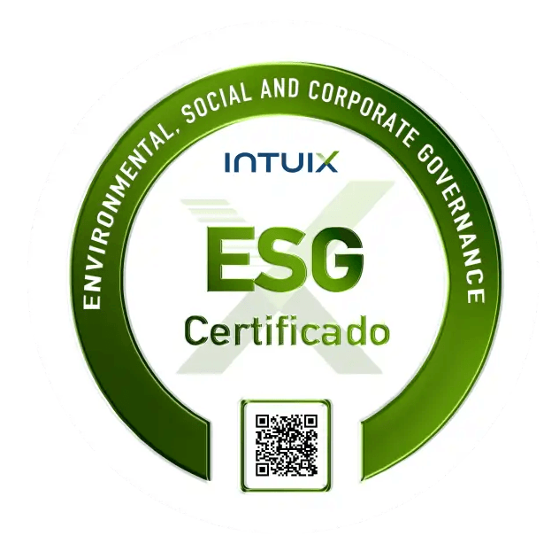 Selo INTUIX que representa o certificado ESG para a Humana´s
