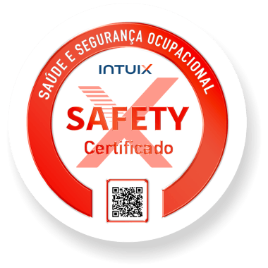Selo INTUIX que representa o certificado SAFETY para a Humana´s