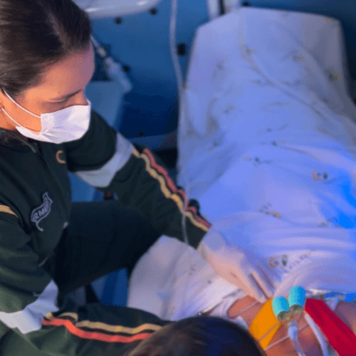 Capa do serviço de transporte de pacientes