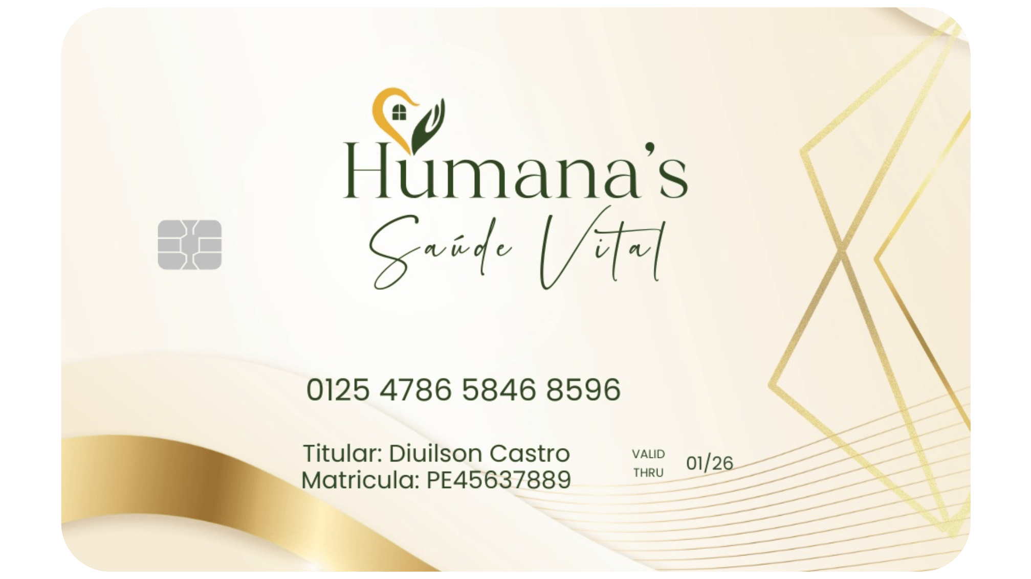 Cartão de Assistência de Saúde da Humana's